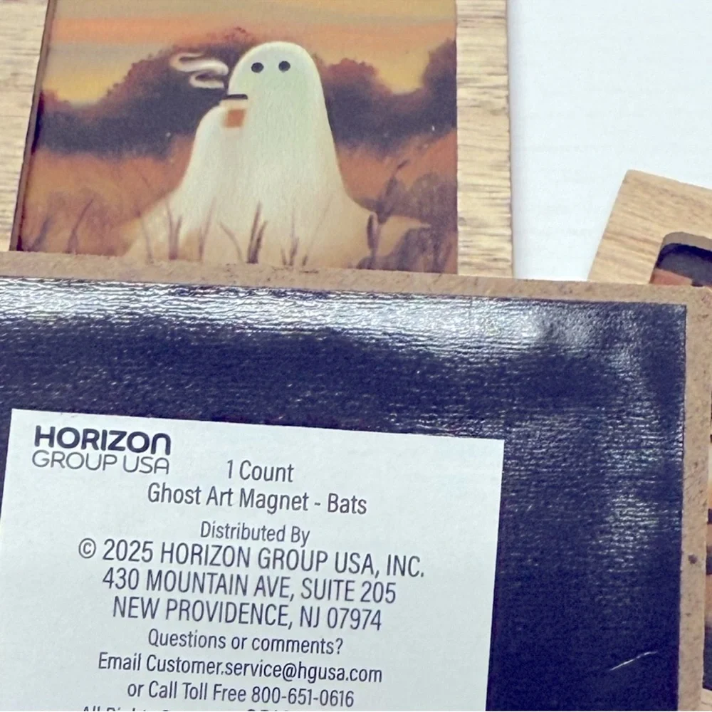 New magnets! Target Bullseye Playground Full Set of 3 Ghost Art Wooden Magnets